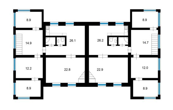 Дом 440м², участок 23,2 сот.