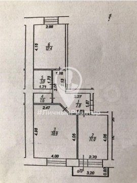 2-к квартира, 9/10 эт., 54м²